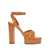 Casadei Betty Sandal Leather - Woman Platforms Natur 39 In Natur