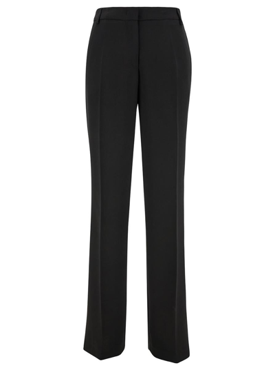 PLAIN BLACK STRAIGHT PANTS WITH CONCEALED CLOSURE IN CANDY WOMAN