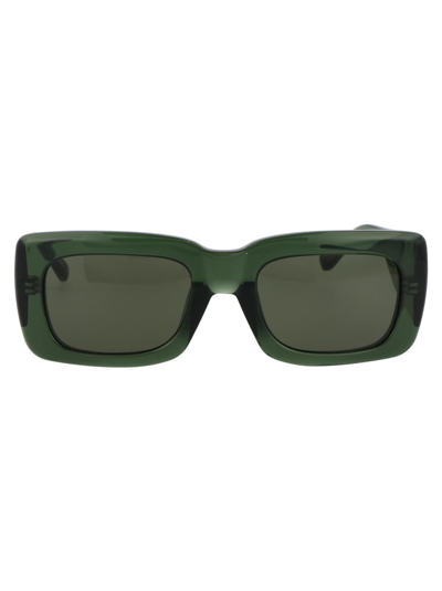 Attico The  Sunglasses In 013 Green Green Green
