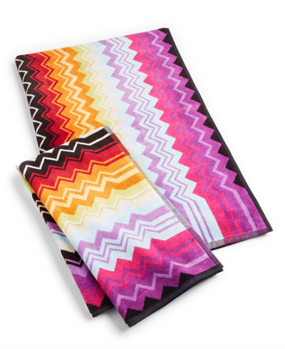 Missoni Giacomo Cotton 2-pc. Towel Set In Arancio Multicolor