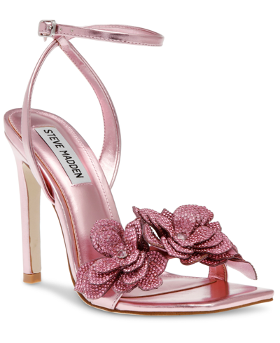 Steve Madden Women's Ulyana Floral Dress Sandals In Pink Multi