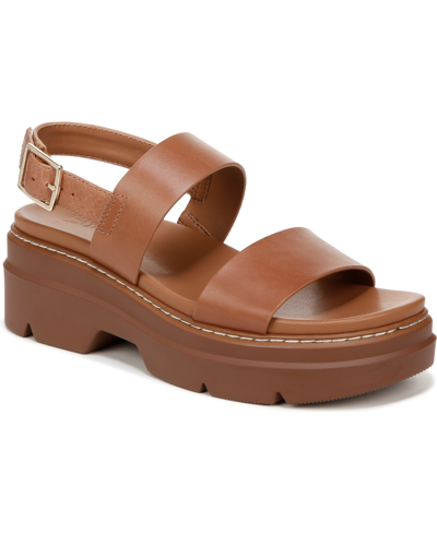 Naturalizer Darry-sling Lug Sole Sandals In English Tea Leather