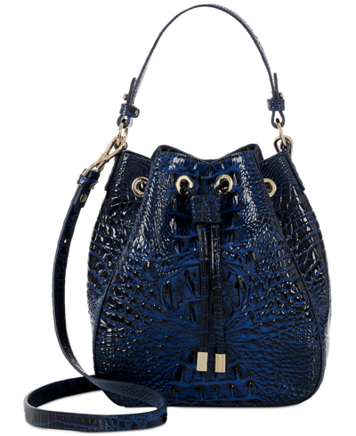 BRAHMIN MELINDA LEATHER BUCKET BAG