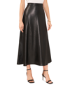 VINCE CAMUTO WOMEN'S FAUX-LEATHER SEAMED MAXI SKIRT
