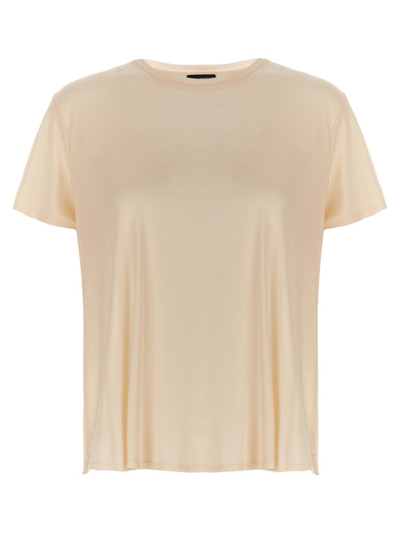 Tom Ford Silk T-shirt In Cream