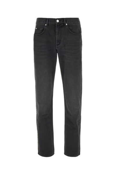 Isabel Marant Slim Fit Straight Leg Jeans In Black