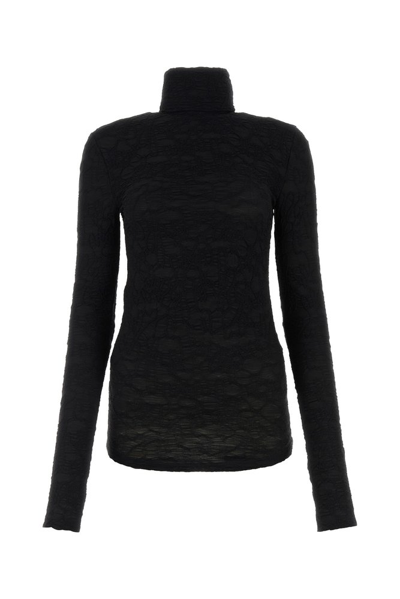 Isabel Marant High Neck Knitted Jumper In Black