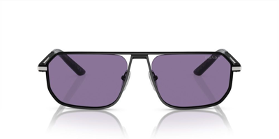 Prada Eyewear Aviator Sunglasses In Black