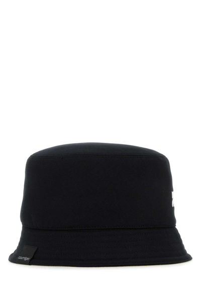 Courrèges Logo Embroidered Bucket Hat In Black