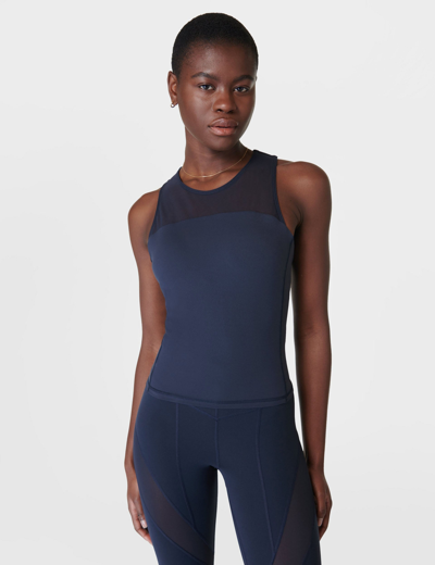 Sweaty Betty Power Illusion Workout Tank In Blue