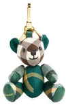 Burberry Ivy Thomas Checked-pattern Woven Keyring In Ivy