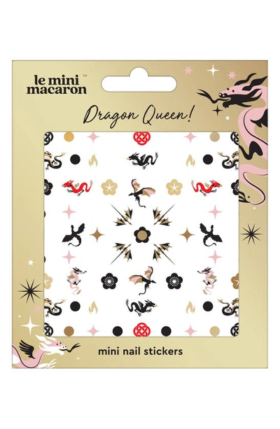 Le Mini Macaron Dragon Queen Nail Stickers In White