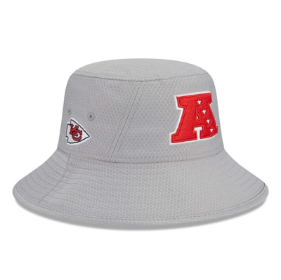 New Era Gray Kansas City Chiefs 2024 Pro Bowl Bucket Hat