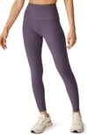 Beyond Yoga Spacedye Caught In The Midi High Waisted Legging In Purple Haze Heather