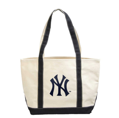 Logo Brands New York Yankees Canvas Tote Bag In Navy