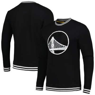Stadium Essentials Black Golden State Warriors Club Level Pullover Sweatshirt