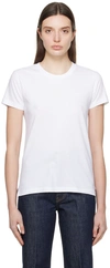 Auralee White Seamless T-shirt In White