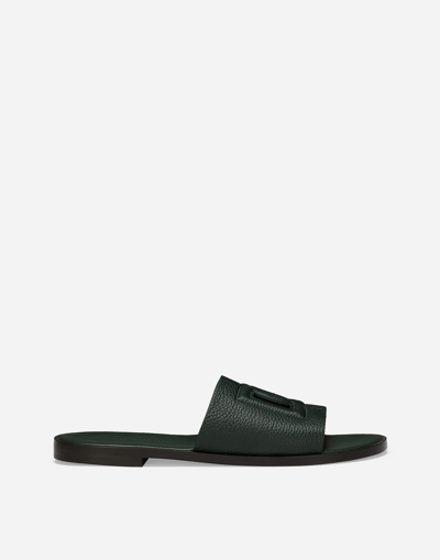 DOLCE & GABBANA DEERSKIN SLIDERS