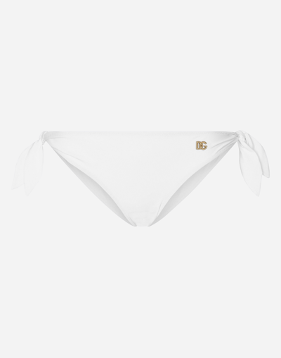 Dolce & Gabbana Slip C/fiocchi In White