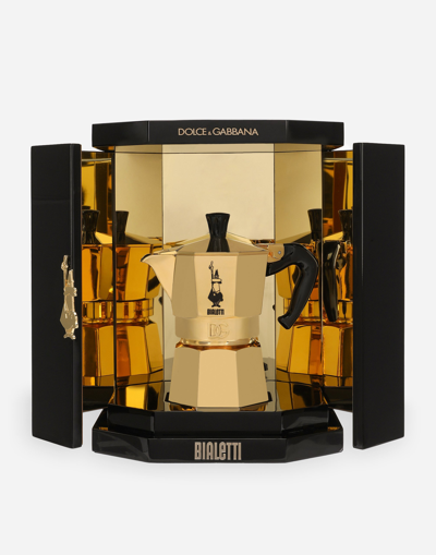 Dolce & Gabbana Moka 3 Tazze Oro 24k In Multicolor