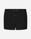 Dolce & Gabbana Drawstring-fastening Swim Shorts In Black