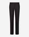 Dolce & Gabbana Pinstriped Tailored Trousers In Blue
