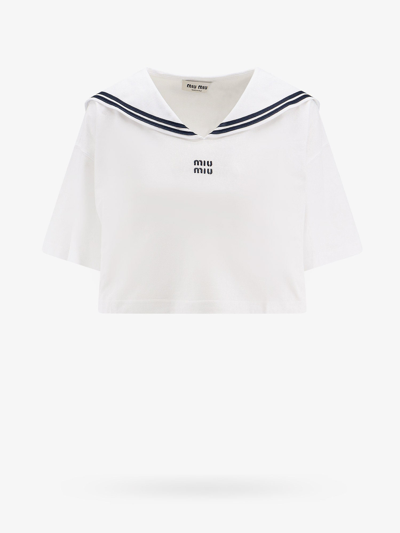 Miu Miu T-shirt In White