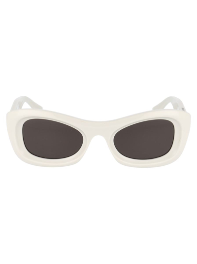 Bottega Veneta Sunglasses In 002 Ivory Ivory Grey