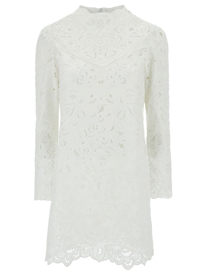Isabel Marant Daphne Broderie Anglaise Mini Dress In White