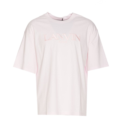 Lanvin T-shirt Logo Over In Pink