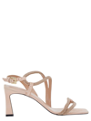 POLLINI 'BLING BLING' PINK SANDALS WITH RHINESTONE DETAIL IN SUEDE WOMAN