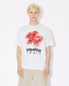 Kenzo Drawn Varsity Cotton T-shirt In Off White