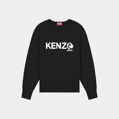 Kenzo 'year Of The Dragon' Oversize Genderless Sweatshirt Black In Noir