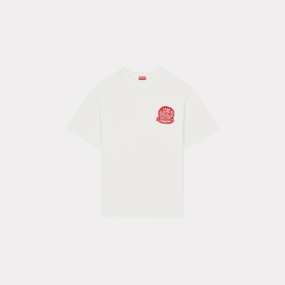 Kenzo Off-white  Paris Drawn Varsity T-shirt In Off White