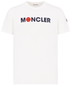 Moncler Off-white Flocked T-shirt In White