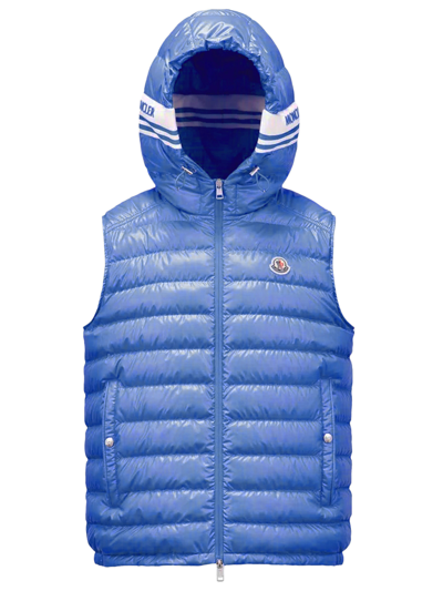 Moncler Clai Down Vest In Light Blue