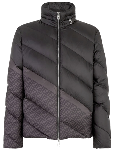 Fendi Down Jacket In Black