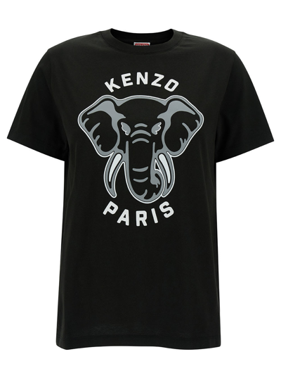 Kenzo Loose Fit T-shirt In Black