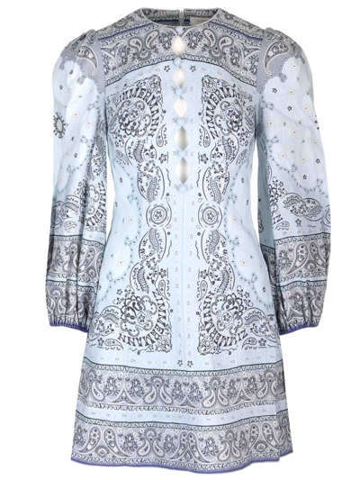 Zimmermann Paisley Print Dress In Blue