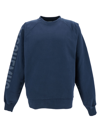 Jacquemus Relaxed-fit Long Sleeve Sweatshirt With Bold Logo Detail In Blu
