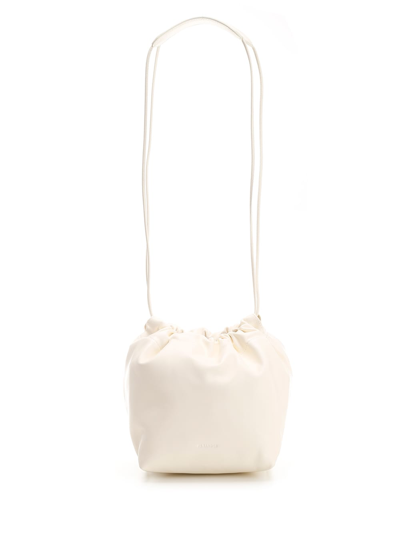 Jil Sander Dumpling Shoulder Bag In White