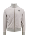 Palm Angels Zip-up Sweatshirt In Grey