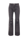 Coperni Paneled Mid-rise Straight-leg Jeans In Black