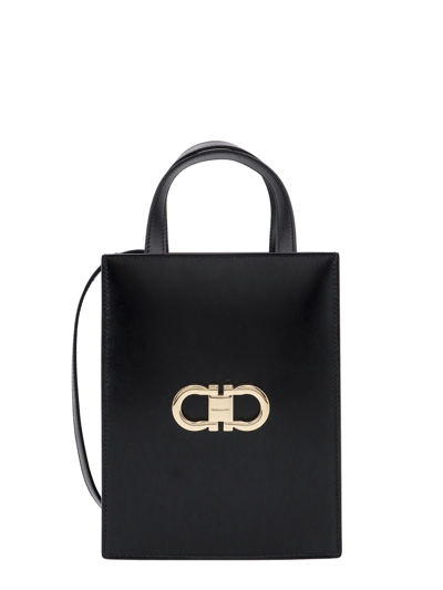 Ferragamo Mini Tote Bag Handbag In Black