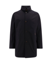Moorer Hektor Waterproof Jacket With Hidden Hood In Blue