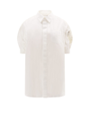 Sacai Nylon Twill X Cotton Jersey T-shirt In White
