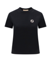 Gucci Cotton Jersey T-shirt With Interlocking G In Black