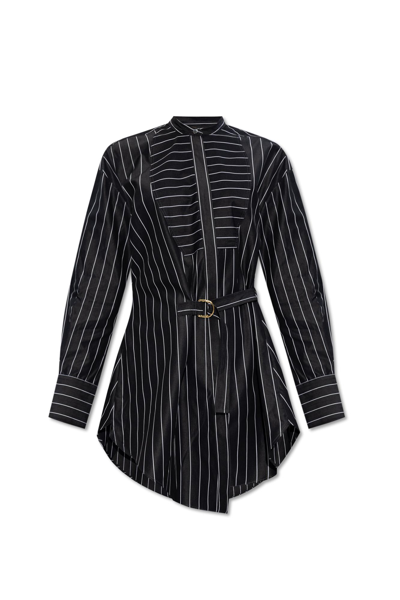 Jw Anderson Striped Shirt In Black