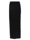 Norma Kamali Side-slit Jersey Maxi Skirt In Black