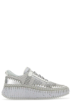 Chloé Nama Recycled Mesh Sneakers In Silver